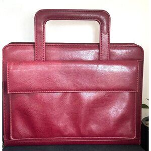 Franklin Covey 365 Faux Leather 7 Ring Classic Planner Retractable Handles